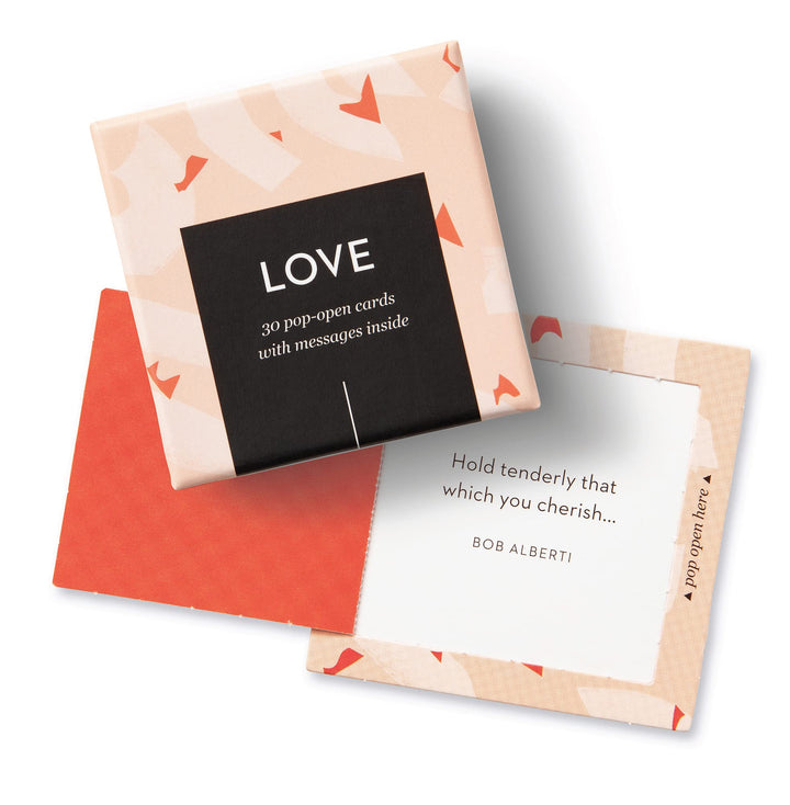 ThoughtFulls Pop-Open Cards — Love — 30 Pop-Open Cards, Each with a Different Inspiring Message Inside