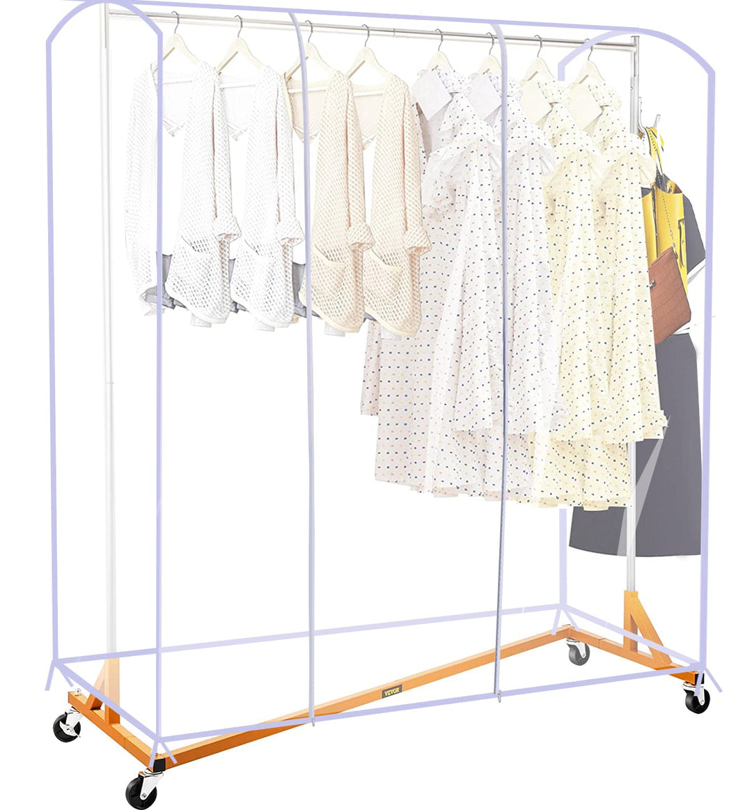 Ruibo Clear Garment Rack Cover for Clothes Rack Cover w