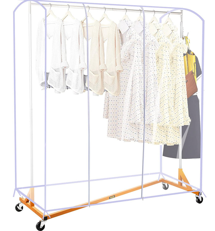 Ruibo Clear Garment Rack Cover for Clothes Rack Cover w
