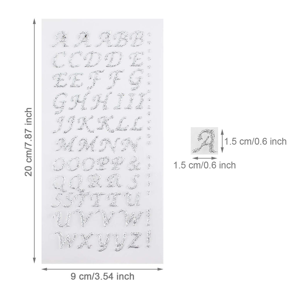 4 Sheets Graduation Cap Decorations Peel and Stick Glit
