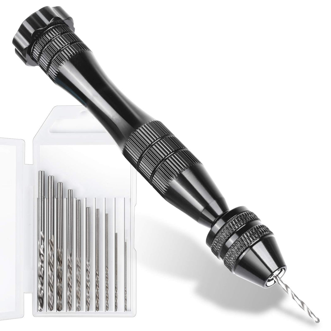 LEOBRO Hand Drill for Resin Molds, 12 cm Black Pin Vise