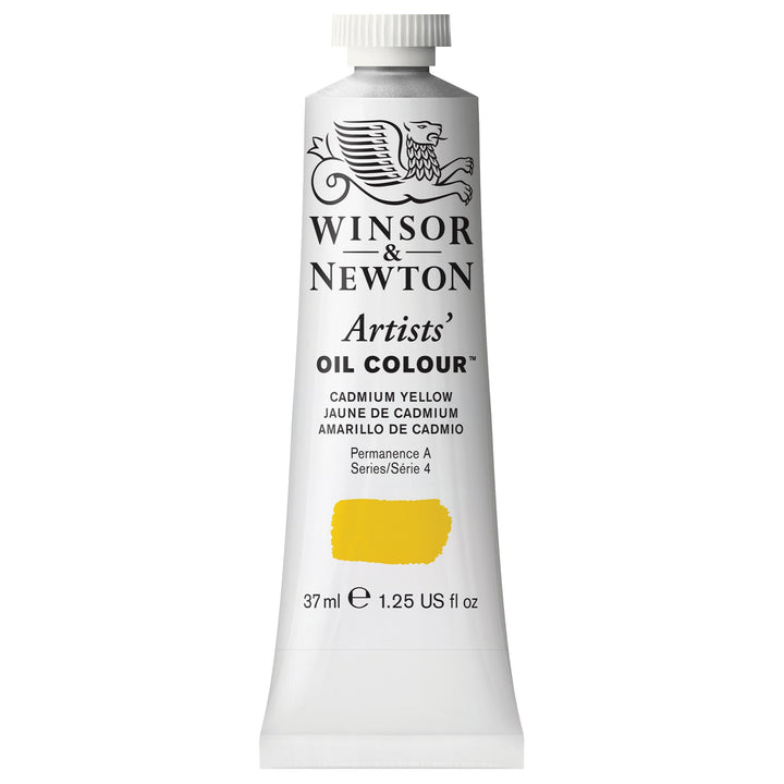Winsor &amp; Newton Artists&#39; Oil Color, 37ml (1.25 oz) Tube, Cadmium Yellow