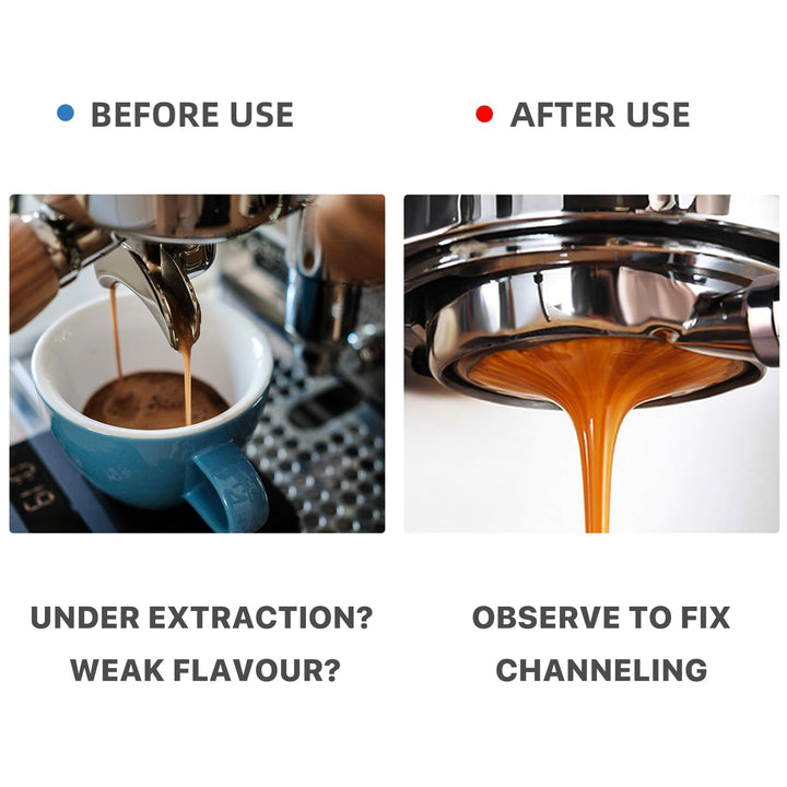 51mm Bottomless Portafilter Compatible with Gevi Espresso Machine, 51mm portafilter 3 ears with Prongs Thickness 4mm