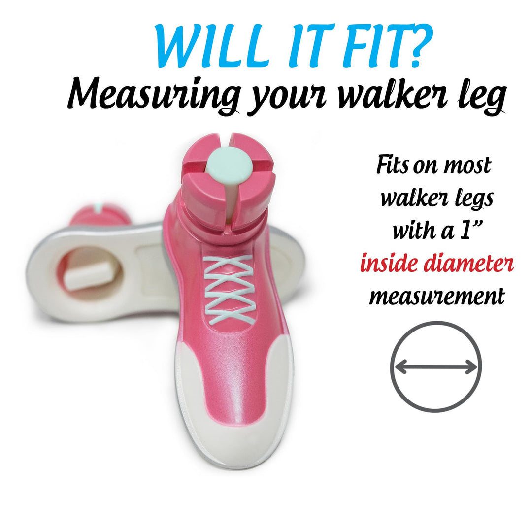 Sneaker Walker Glides for 1 Walker Tubes - Pink - 1 Pair