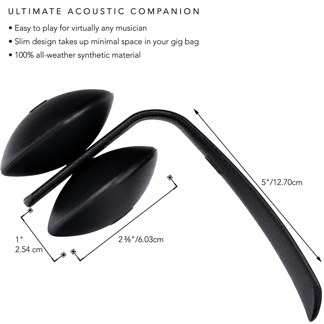 Heel Shaker with Shoehorn Design-NOT Made in China-for Cajon, Guitarists, and Singer/Songwriters, 2-Year Warranty, (HSH)