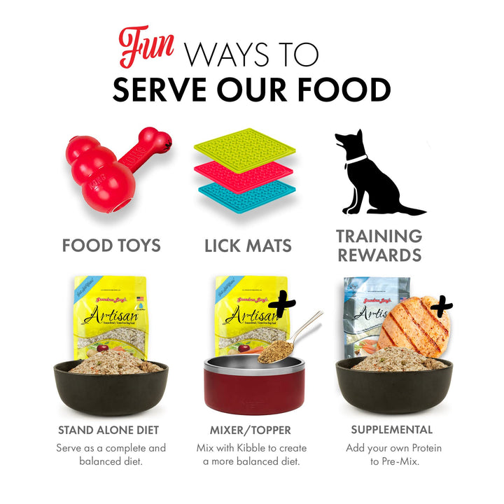 Grandma Lucy&#39;s Artisan Dog Food, Grain Free and Freeze-Dried - Artisan Chicken, 3Lb Bag