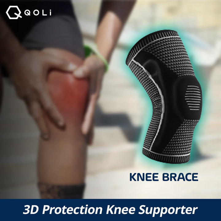 Knee Brace For knee Pain , Compression Knee Sleeve with Side Stabilizers &amp; Gel Pad | For Men and Women | Joint Pain Relief | Running, Basketball , Sports |Medical Grade Knee Pads For Meniscus Tear Knee Pain ACL MCL Injury Joint Recovery - Single (Med