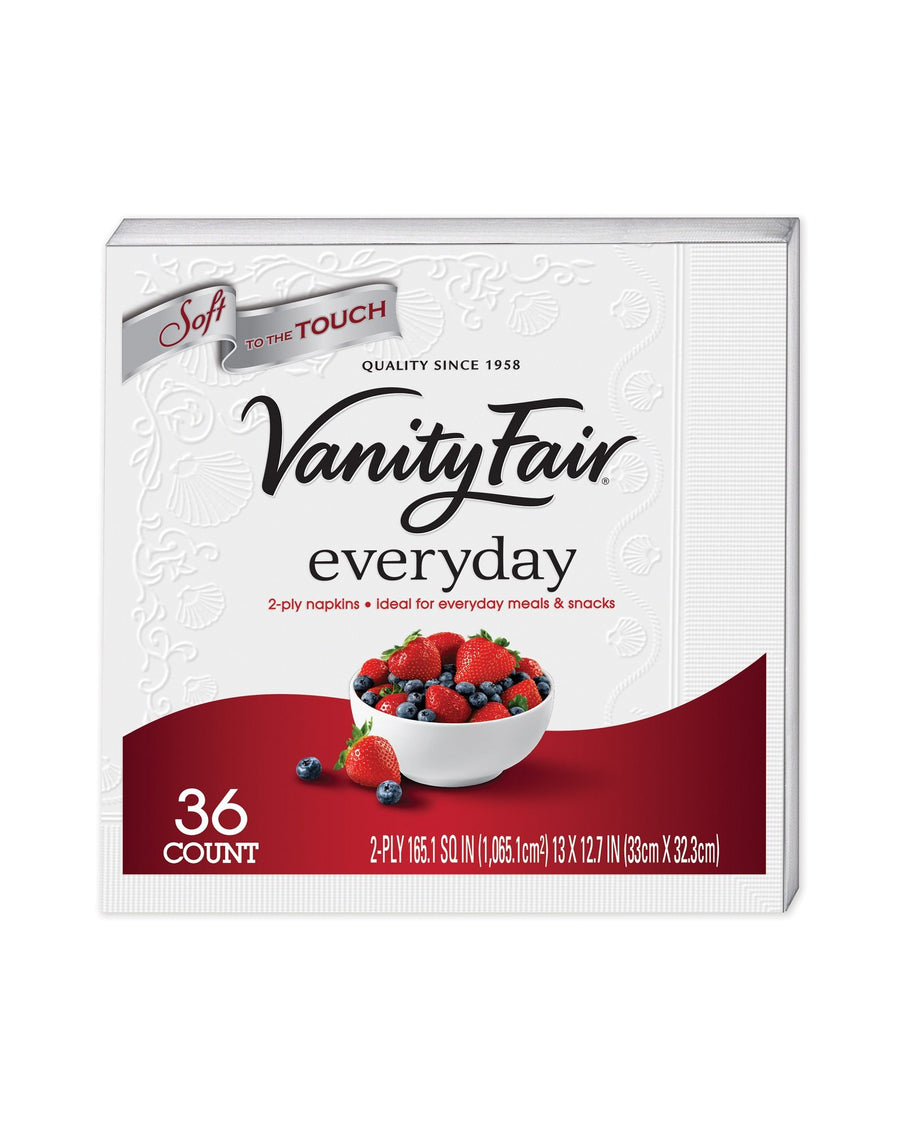 Vanity Fair Everyday Paper Napkins, 36 Count