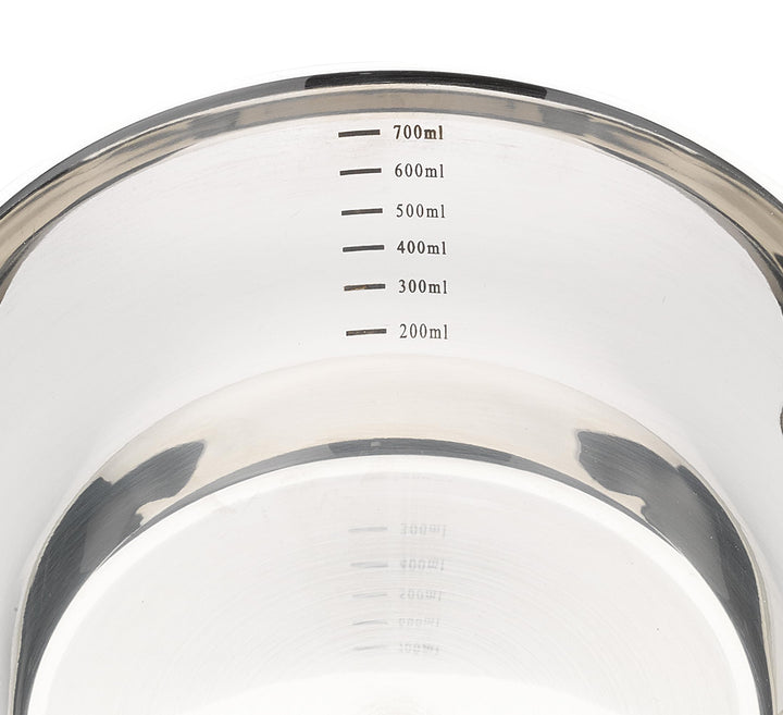 Stainless Steel Saucepan with Clad Bottom, 23-Ounce,Silver