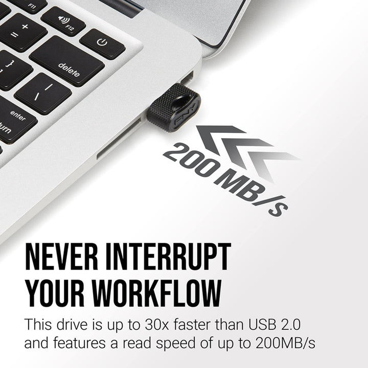 PNY 64GB Elite-X Fit USB 3.1 Flash Drive - 200MB/s, Col