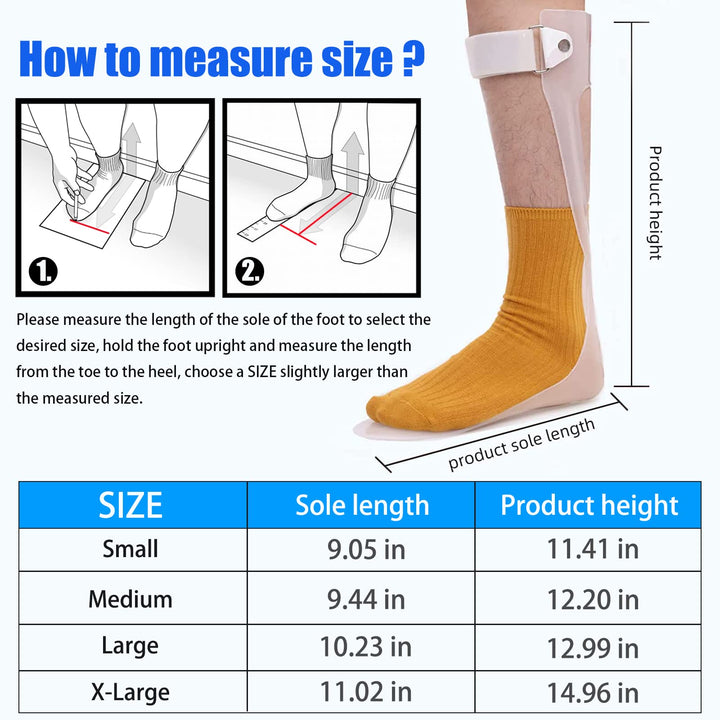 Shuyan Jiao AFO Foot Drop Brace Ankle Foot Orthosis Medical Afo Walking with Shoes for Stroke Hemiplegia Men & Women Left/Right Foot (XL-Left)