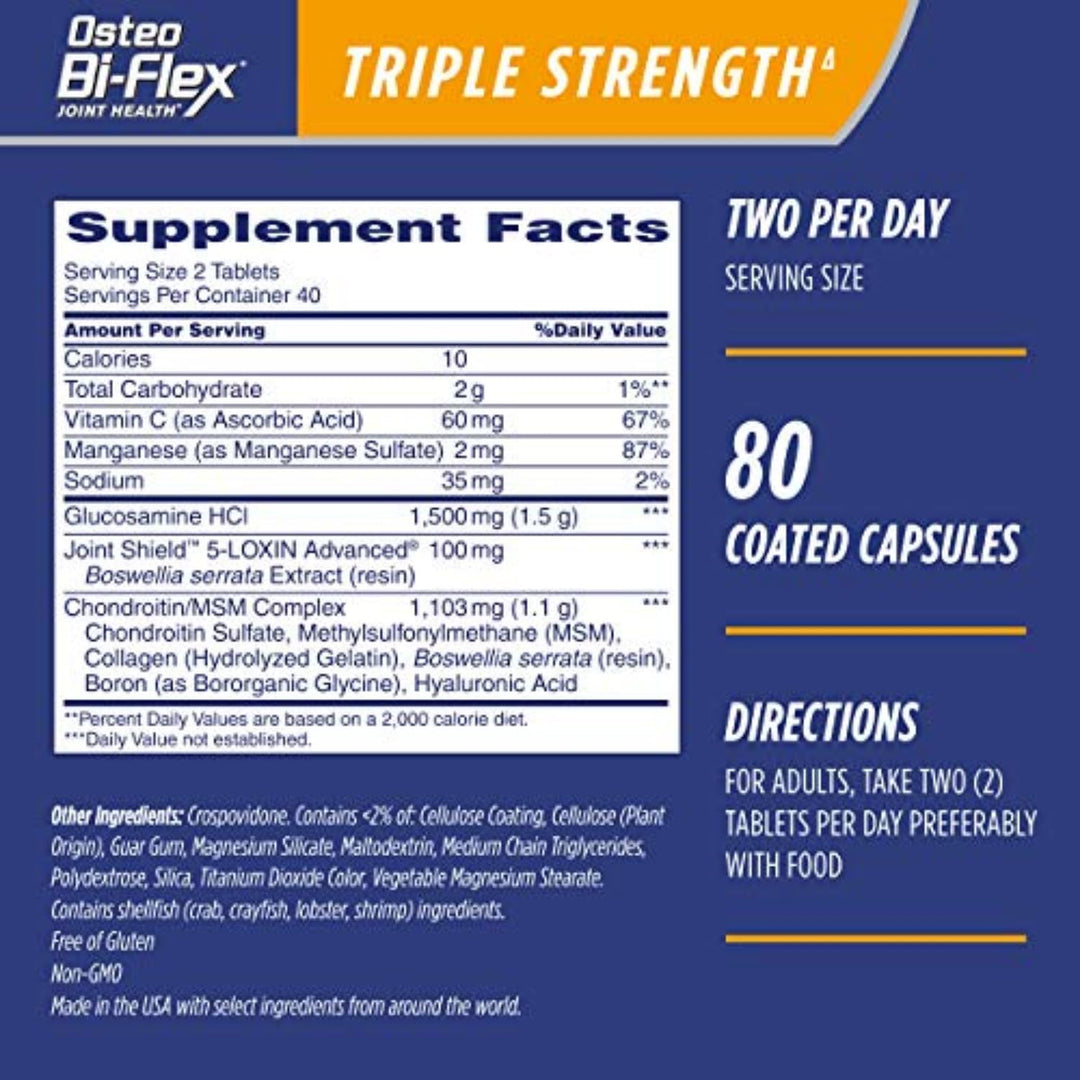 Osteo Bi-Flex Triple Strength, Glucosamine Chondroitin 