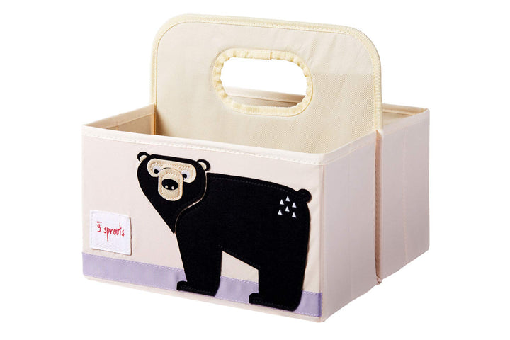 3 Sprouts Baby Diaper Caddy - Organizer Tote Bag for Baby Essentials Boy or Girl - Baby Shower Basket - Nursery Must Haves - Registry Favorites - Newborn Caddie Car Travel, Rabbit