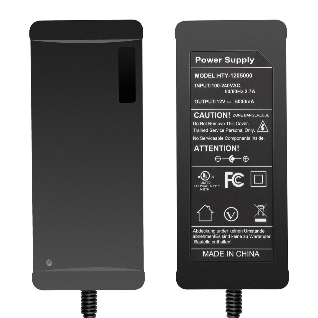 SUPERNIGHT 100V - 240V to DC 12V 5A Switching Power Supply Adapter Converter for LED Strip Lights