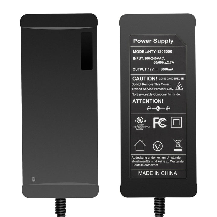 SUPERNIGHT 100V - 240V to DC 12V 5A Switching Power Supply Adapter Converter for LED Strip Lights