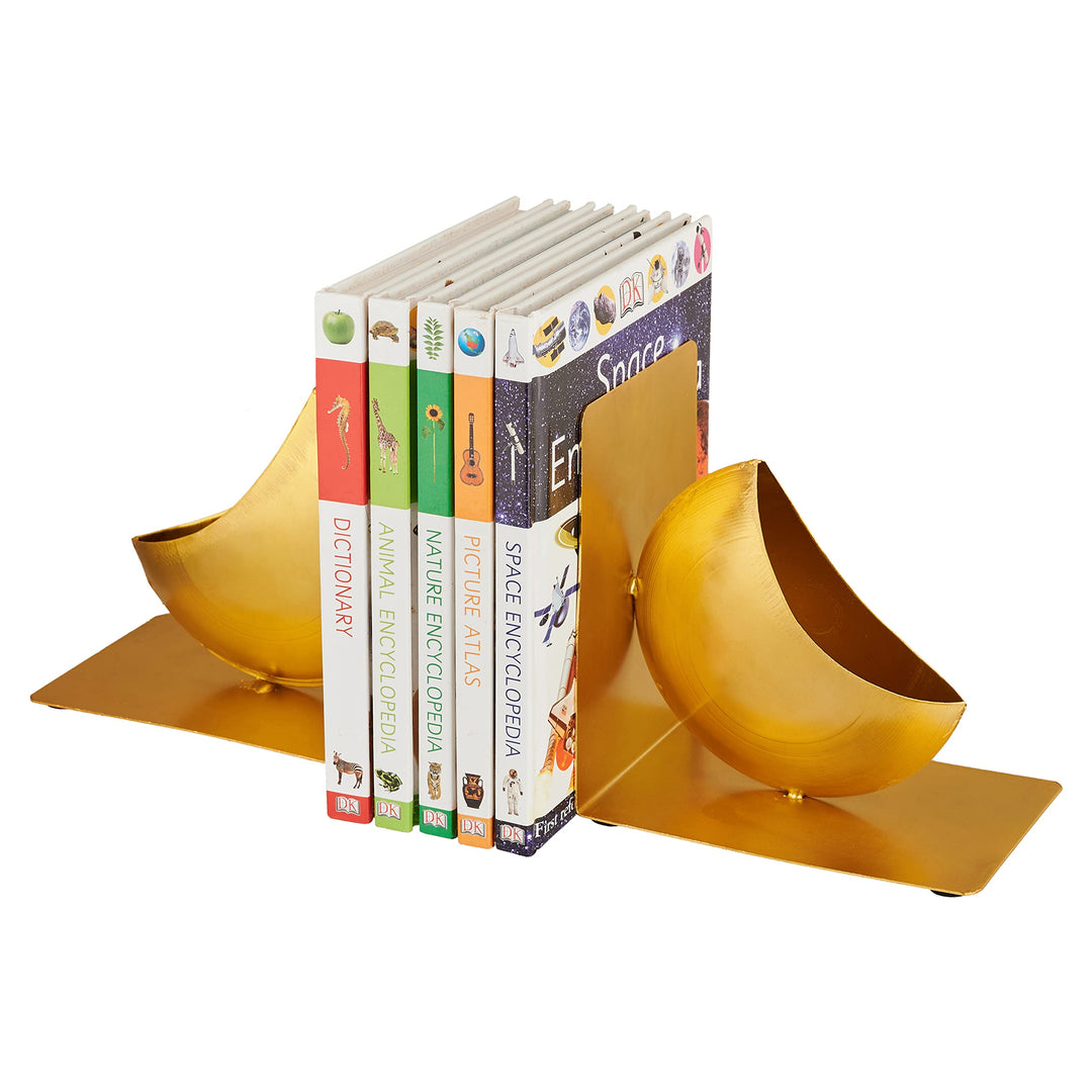 Metal Vase Bookends | Bookend | Book End | Non Skid Book Stopper | Book Organizer | Modern Design Bookend | Bookends for Shelves | Decorative Bookends | Bookends for Home Office | Bookshelf Decor