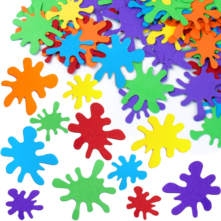 , 200 Pieces Paint Splatter Confetti Party Decorations