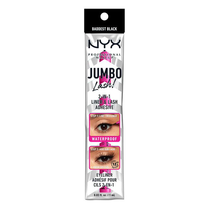 PROFESSIONAL MAKEUP Jumbo Lash! 2-In-1 Eyeliner &amp; Lash Adhesive - Baddest Black