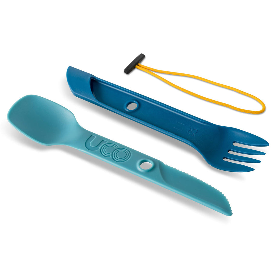 2-Piece Switch Spork Camping Spoon-Fork-Knife Utensil