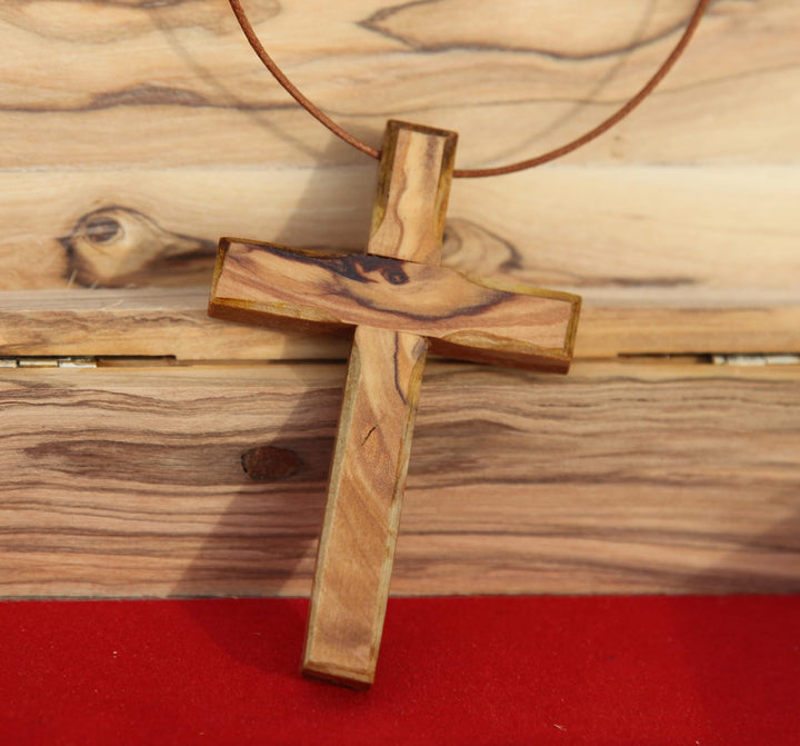 Wooden Cross Necklace, Christian gift, Faith Cross Pend