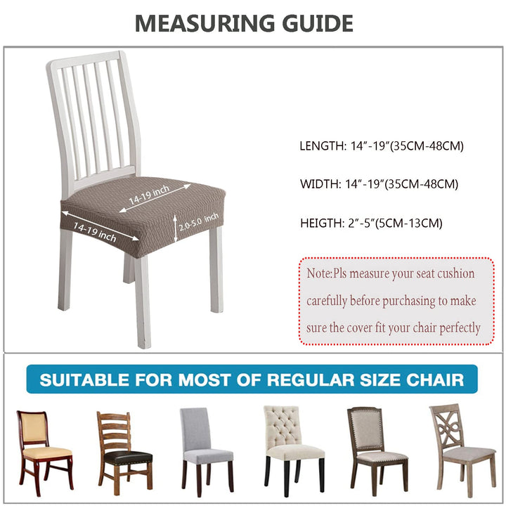 LANSHENG Chair Seat Covers for Dining Room Set of 4 Str