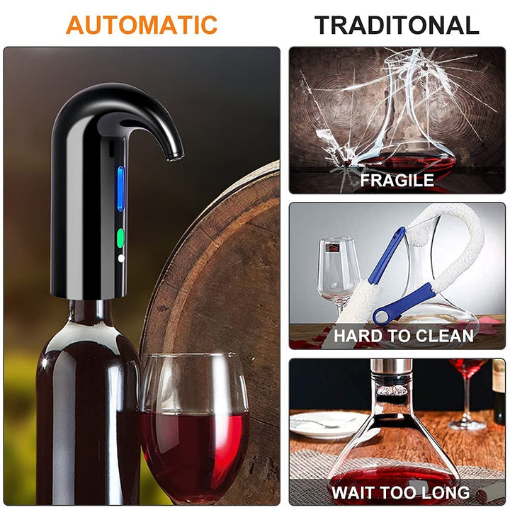 Electric Wine Aerator, Electric Wine Pourer and Wine Di