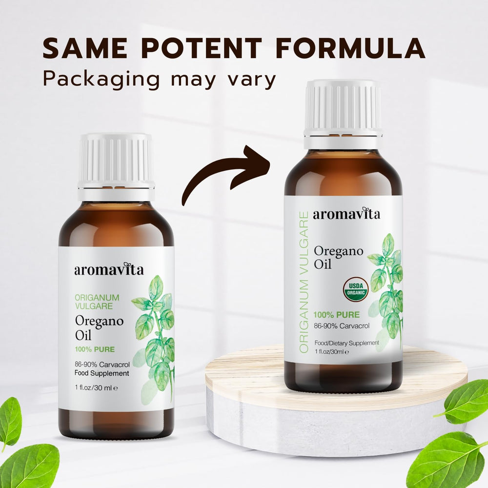 Essential Organic Oil of Oregano-100% Pure Undiluted Greek Oregano Oil with Carvacrol - Over 86%, Non-GMO, Extra Strength Oregano Oil Organic Liquid Drops, 1 FL.OZ/30ml