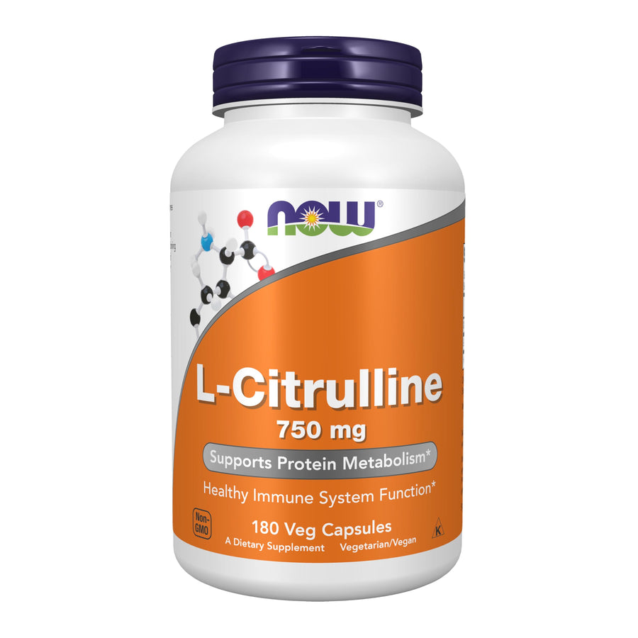 Supplements, L-Citrulline 750 mg, Supports Protein Metabolism*, Amino Acid, 180 Veg Capsules