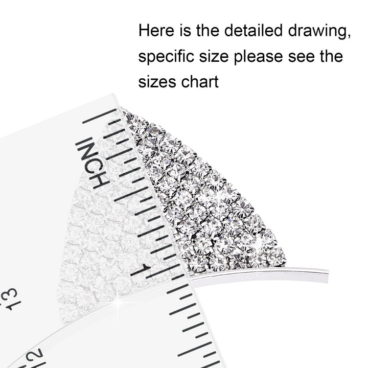 Hotop 2 Pack Crystal Rhinestone Metal Cat Ear Headband Hair Bands Headwear for Women Girls Hair Accessories