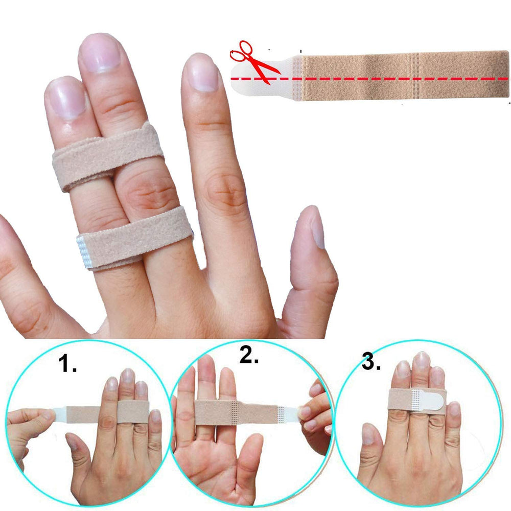 Mcvcoyh Broken Finger Wraps, Finger Buddy Straps, Finge