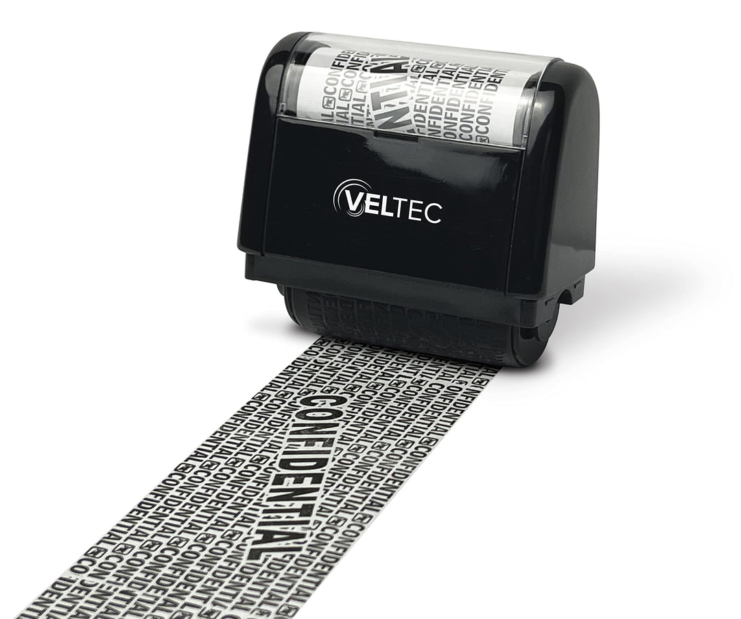 ID Protector Ink Roller - Identity Theft Protection Roller Stamp (Black, Stamp Only)