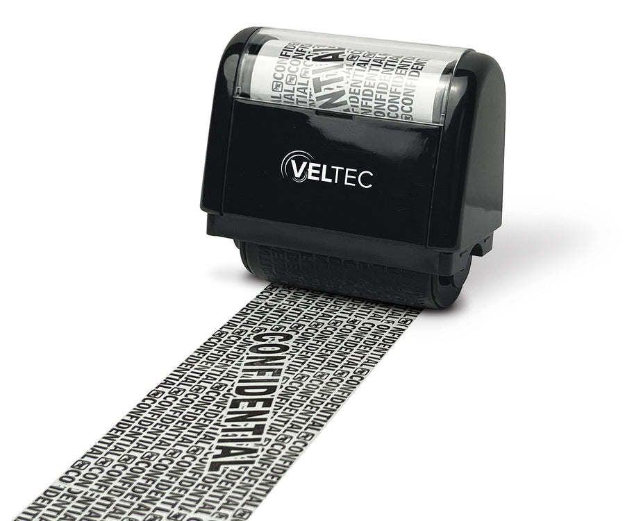 ID Protector Ink Roller - Identity Theft Protection Roller Stamp (Black, Stamp Only)