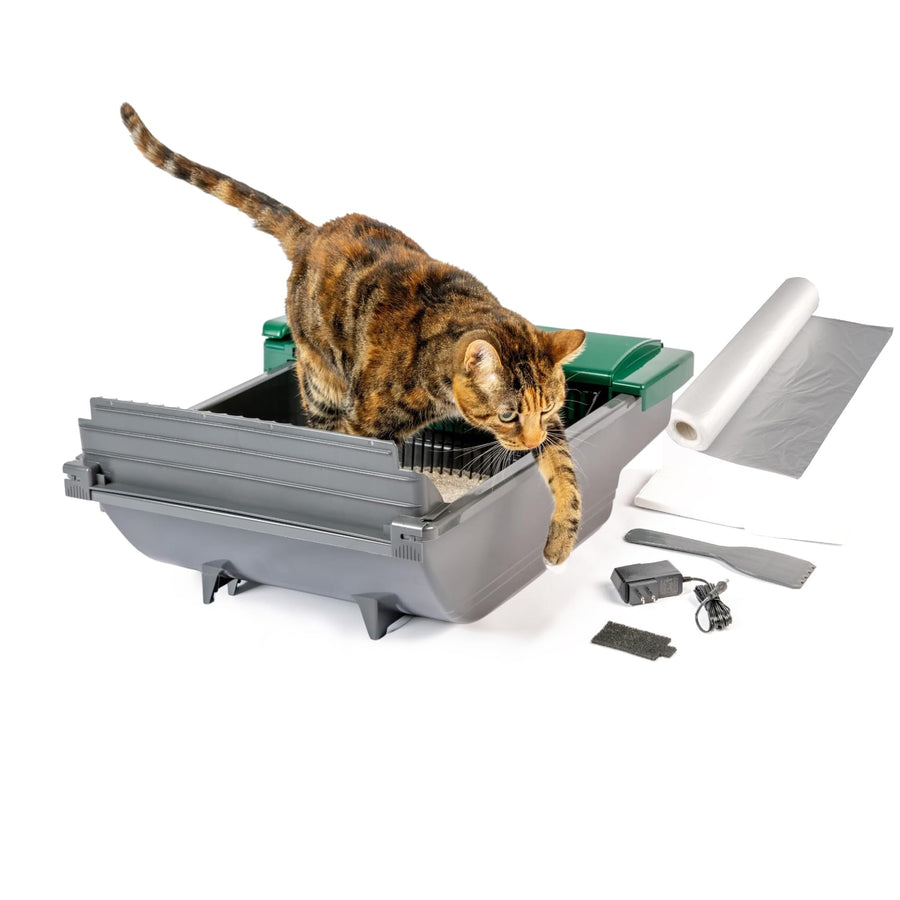 Smart Scoop Litter Box Value Pack, Self Cleaning, Hands-Free Large Litter Box, Easy to Clean