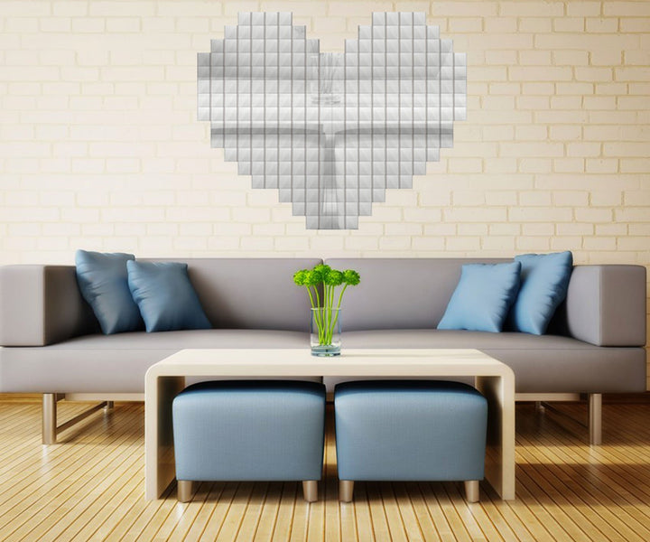 Micro Trader Self-Adhesive Real Glass Craft Mini Square Round Mirrors Mosaic Tiles 5 x 5mm