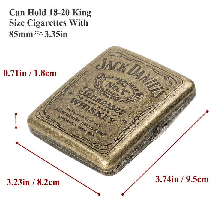 Cigarette Case Box Metal Retro 85mm King Size (18-20 Ca
