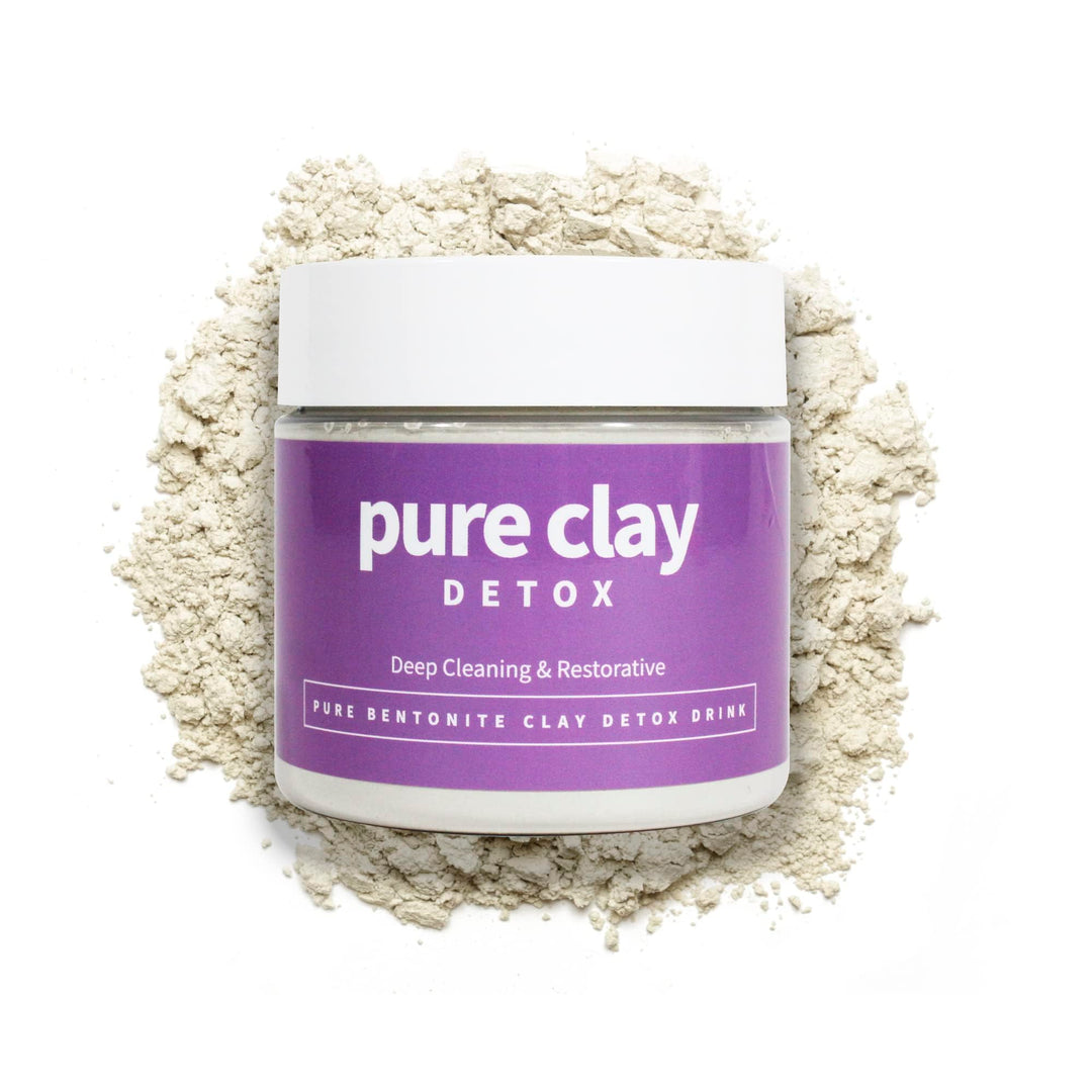 Food Grade Organic Calcium Bentonite Clay Powder, Internal and External Deep Cleansing, Daily Detox Drink, Face Mask, Body Mud, &amp; Toothpaste - 16 oz
