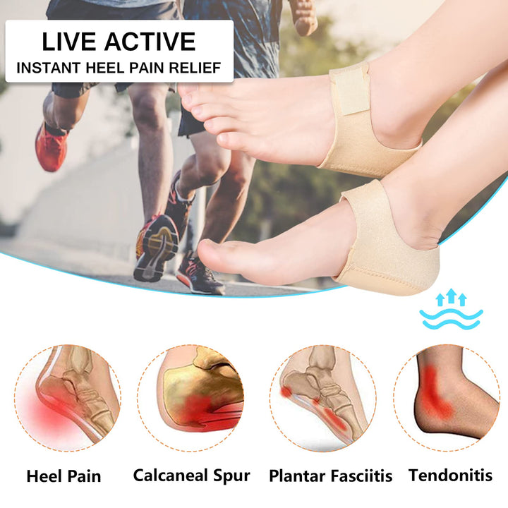 Heel Protectors, Gel Heel Cups for Heel Pain, Heel Cush