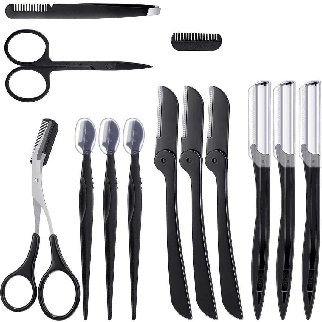 12 Pieces Eyebrow Kit Multipurpose Exfoliating Dermapla