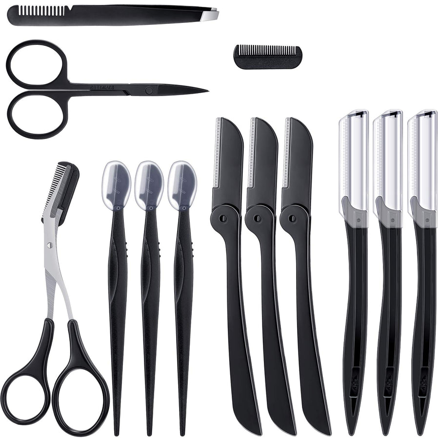 12 Pieces Eyebrow Kit Multipurpose Exfoliating Dermapla