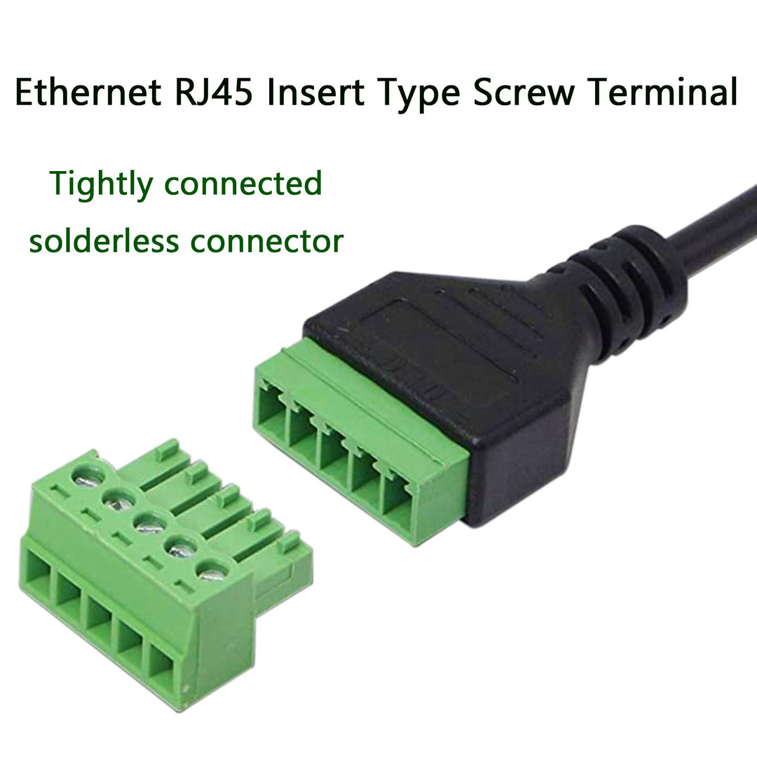 XMSJSIY RJ45 8P8C Female to 8 Pin Screw Terminal Adapto