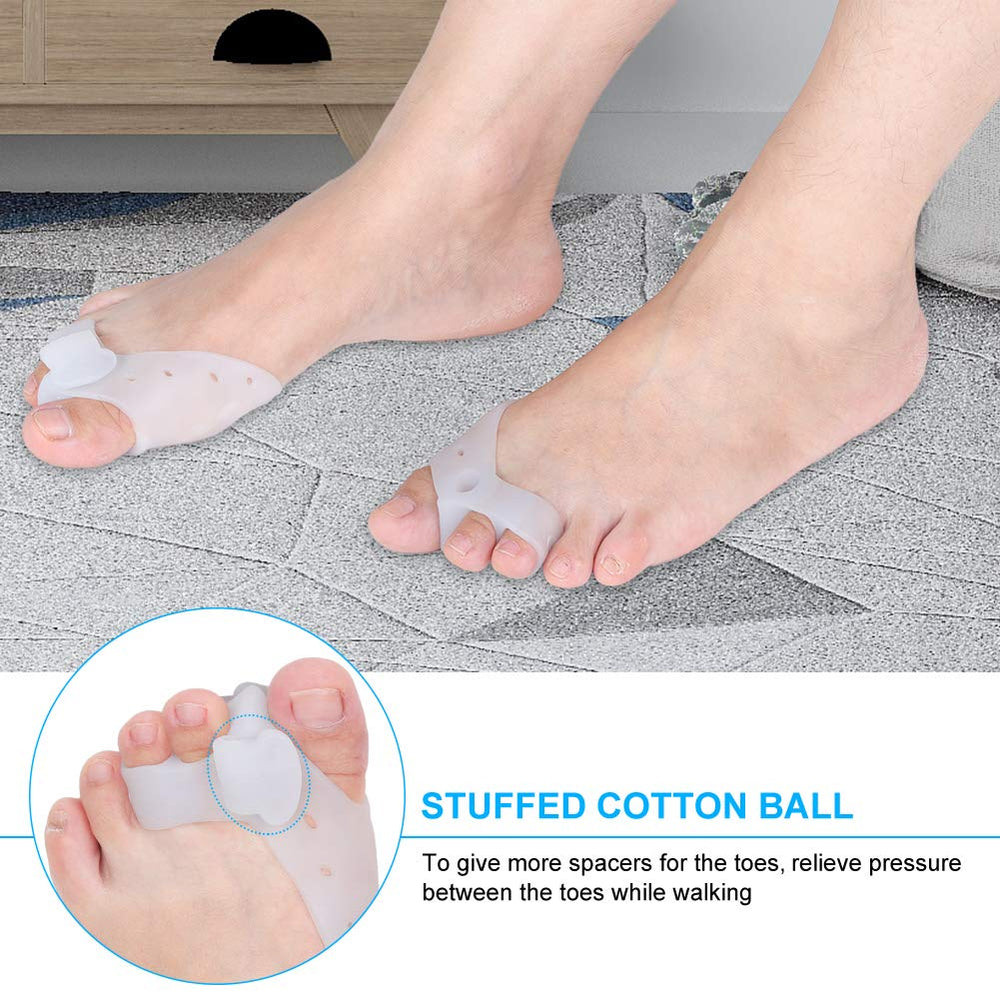 Toe Separator, Bunion Corrector Gel Toe Straightener Si