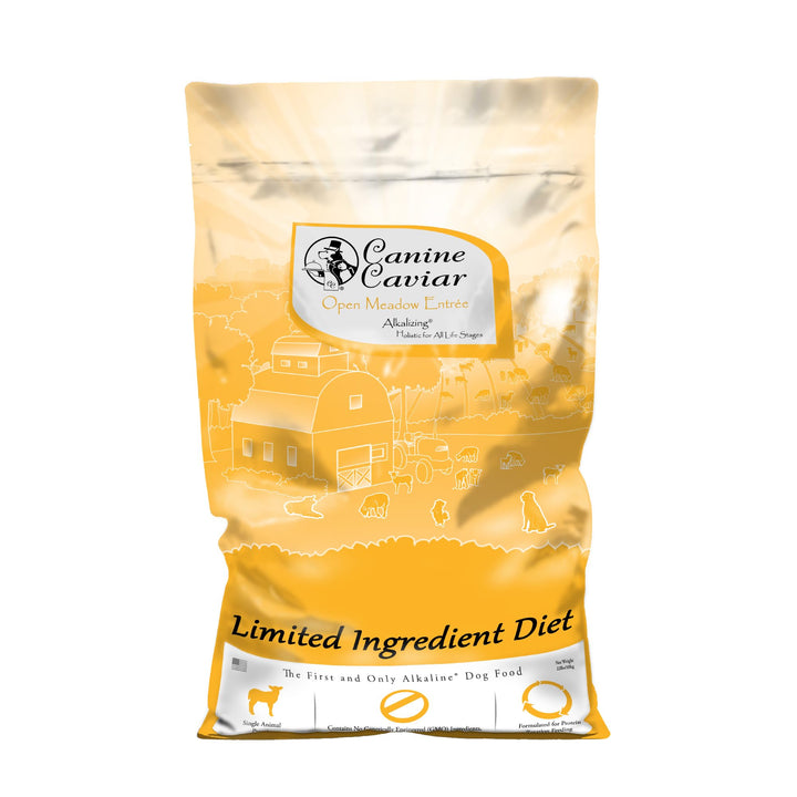 - Open Meadow: Lamb &amp; Pearl Millet Alkaline Dry Dog Food, Limited Ingredients, Gluten-Free, Based on Science &amp; Research, Veterinary Alternative Diet (22 Pound Bag)
