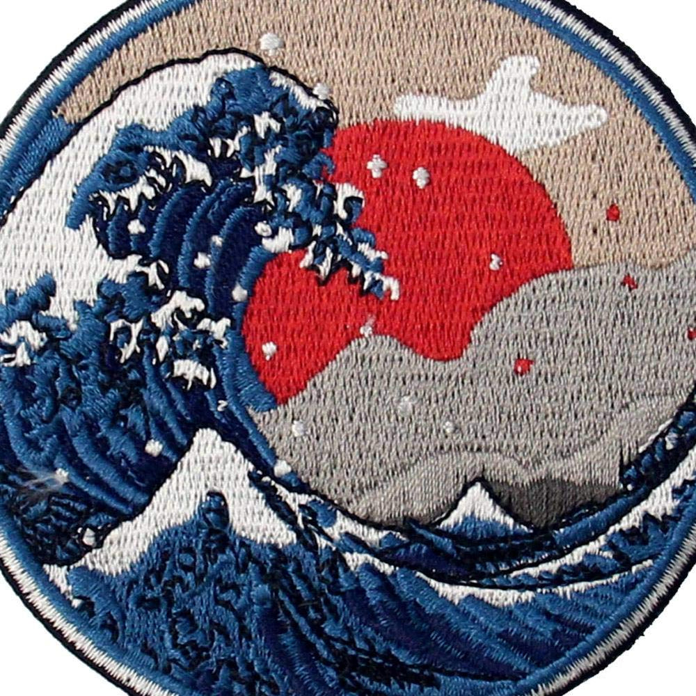 Great Wave off Kanagawa Patch Embroidered Applique Badg