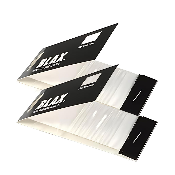BLAX Snag-Free Hair Elastics - 2mm (2 Pack, Clear)