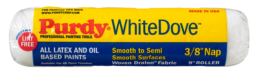144670092 White Dove Roller Cover, 9 inch x 3/8 inch nap