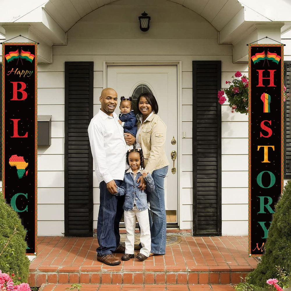 Nepnuser Happy Black History Month Porch Banner Februar