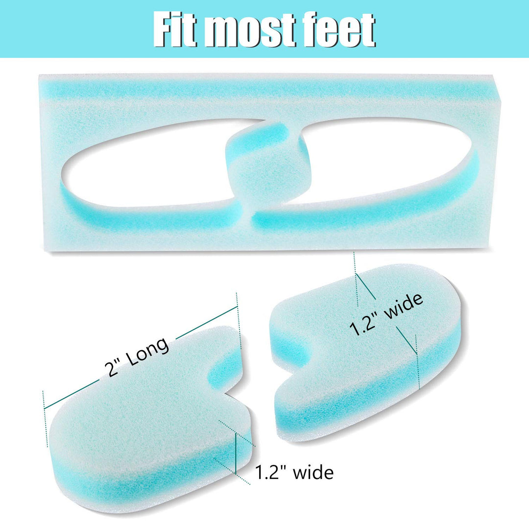 16 Pieces Foam Toe Spacers 3 Layer Toe Separators Toe S