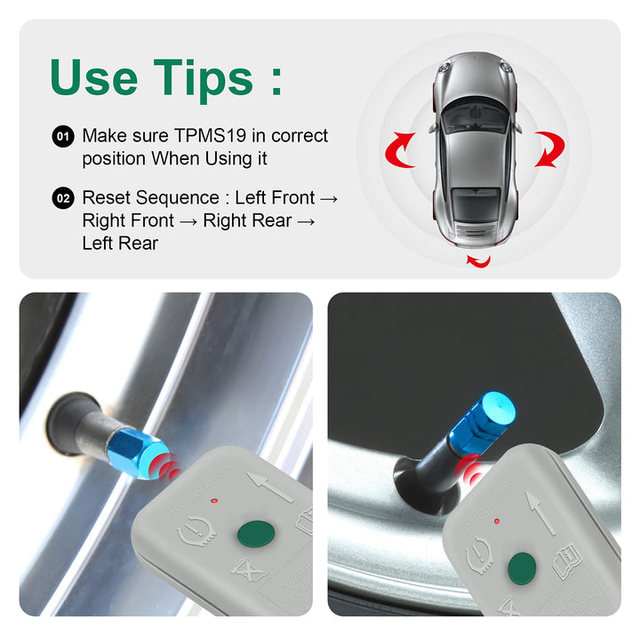 TPMS Sensor Tool TPMS Reset Sensor Programming Training Tool Tire Pressure Mointor System TPMS19 (8C2Z-1A203-A)