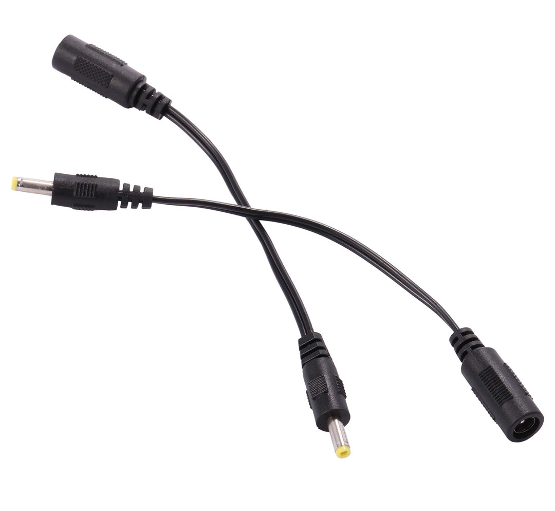 2pcs DC Plug Tips Female Connectors to Male Jack 2.1 x 5.5mm Female to 4.0x1.7mm Male AC DC Power Connector Adapter Laptop 4.0mm 4.0mmx1.7mm for PSP 2 3 4