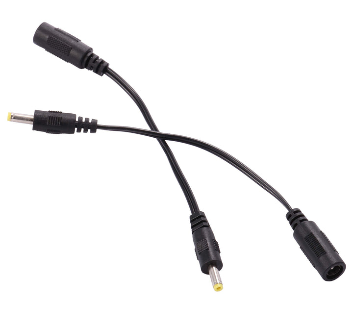 2pcs DC Plug Tips Female Connectors to Male Jack 2.1 x 5.5mm Female to 4.0x1.7mm Male AC DC Power Connector Adapter Laptop 4.0mm 4.0mmx1.7mm for PSP 2 3 4